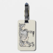 Antique Cow Skeleton Bones Fun Gepäckanhänger (Rückseite vertikal)