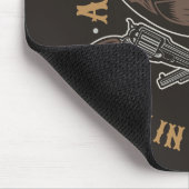 Antique Cowboy Guns ADNAME Old Wild West Saloon Mousepad (Ecke)