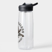 Antique Cowboy Guns ADNAME Old Wild West Saloon Trinkflasche (Links)