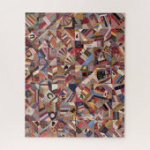 Antique Crazy Quilt Pattern - Kunstgewerbe Puzzle (Vertikal)