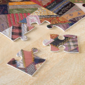 Antique Crazy Quilt Pattern - Kunstgewerbe Puzzle (Seite)