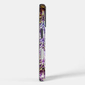 ANTIQUE DAMASK Lila Amethyst Monogramm schwarz Case-Mate iPhone Hülle (Rückseite / Rechts)