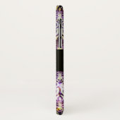 ANTIQUE DAMASK Lila Amethyst Monogramm schwarz Case-Mate iPhone Hülle (Hinten/Links)