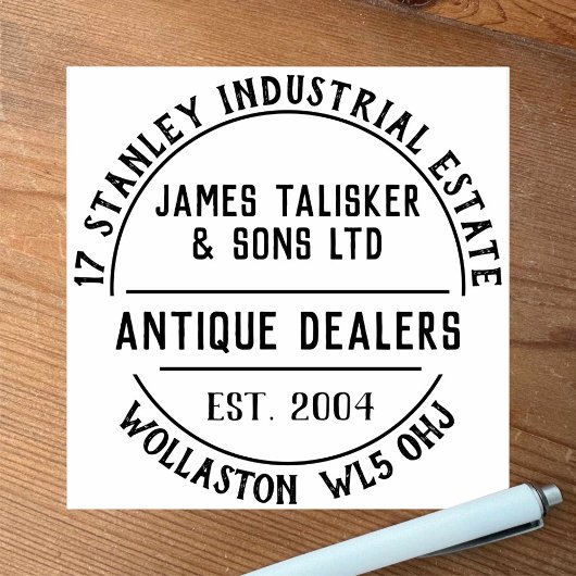 Antique Dealers Rubber-Briefmarke Gummistempel