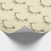 Antique Deer Antler Geschenkpapier (Ecke)