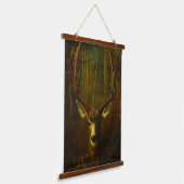Antique Deer Stag Stillleben Malerei Wandteppich Mit Holzrahmen (Gewinkelt)