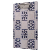 Antique Delft Tile Blue: Klassisches niederländisc Klemmbrett (Links)