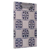 Antique Delft Tile Blue: Klassisches niederländisc Klemmbrett (Rechts)