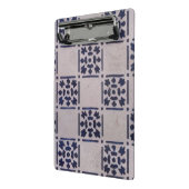 Antique Delft Tile Blue: Klassisches niederländisc Mini Klemmbrett (Gewinkelt2)