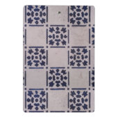 Antique Delft Tile Blue: Klassisches niederländisc Mini Klemmbrett (Rückseite)