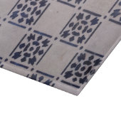 Antique Delft Tile Blue: Klassisches niederländisc Schneidebrett (Ecke)