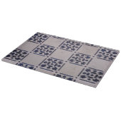 Antique Delft Tile Blue: Klassisches niederländisc Schneidebrett (Ecke)