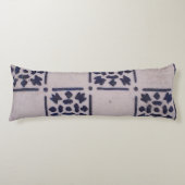 Antique Delft Tile Blue: Klassisches niederländisc Seitenschläferkissen (Vorderseite)