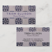 Antique Delft Tile Blue: Klassisches niederländisc Visitenkarte (Vorne/Hinten)