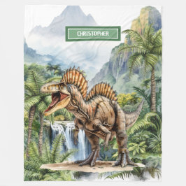 Antique Dinosaur Personalisiert Blanket Boys Gift Fleecedecke
