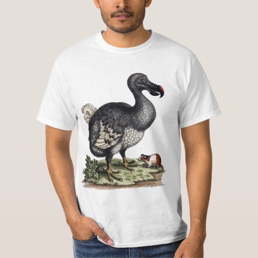 Antique Dodo Bird und Guinea Pig T-Shirt (Vorderseite)