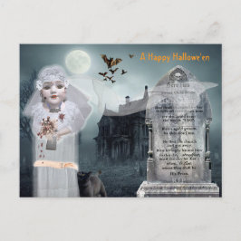 Antique Doll Ghost Bridge Postcard Postkarte