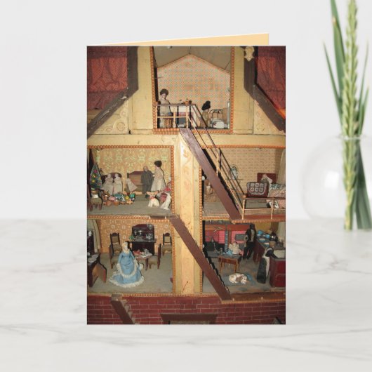 Antique Dollhouse Card - individuell anpassbar Karte (Vorderseite)
