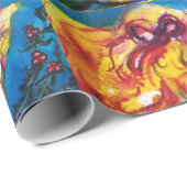 ANTIQUE DOLLS,KLEINES MÄDCHEN UND CHRISTMAS ORNAME GESCHENKPAPIER (Rolleneckpunkt)