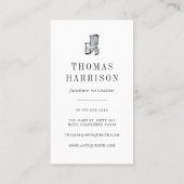 Antique Dresser | Vintage Möbel Visitenkarte (Rückseite)