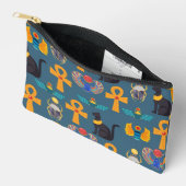 Antique Egypt Pattern, Hieroglyphics digital paper Zubehörtasche (Offen)