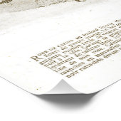 Antique Elegant Vintag Französisch 1900 Mode Beige Poster (Ecke)