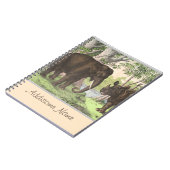 Antique Elephant Rhino im Dschungeldruckbuch Notizblock (Linke Seite)