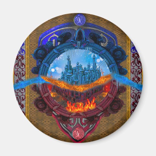Antique Enchanted Fantasy Fairytale Buch I Magnet (Vorne)