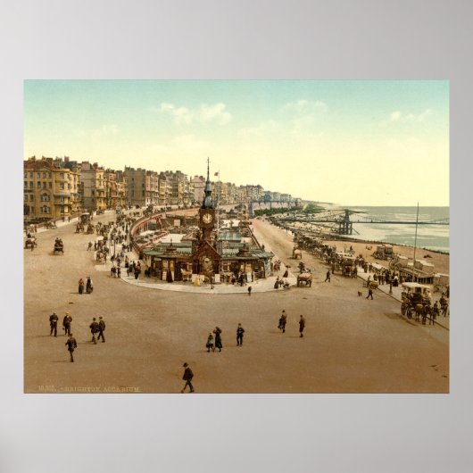 Antique England Aquarium, Brighton Beach UK Poster (Vorne)