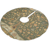 Antique English Needlepoint Tree of Life & Unicorn Polyester Weihnachtsbaumdecke (Schrägansicht)