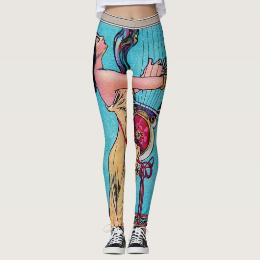Antique Ephemera 4 Leggings (Vorderseite)