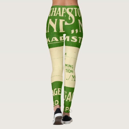 Antique Ephemera 6 Leggings (Rückseite)