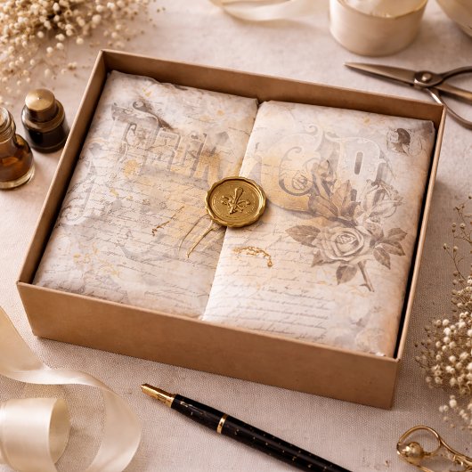 Antique Ephemera Seidenpapier