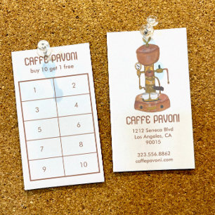 Antique Espresso Kaffeemaschine Kaffee Treuekarte