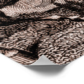 Antique Fantasy Print Vintage Satire and Steampunk Poster (Ecke)