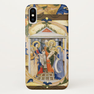 ANTIQUE FLORAL NATIVITY CHRISTMAS PARCHMENT Case-Mate iPhone HÜLLE