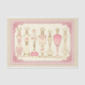 Antique Floral Parfüm Atomizers AE7 Decoupage Seidenpapier (Vorderseite)