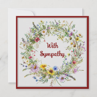 Antique Floral Wreath Notecard Collection Mitteilungskarte