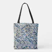 ANTIQUE FLORENTINE AQUAMARIN BLAUE BLUME, PEAKCOCK TASCHE (Rückseite)