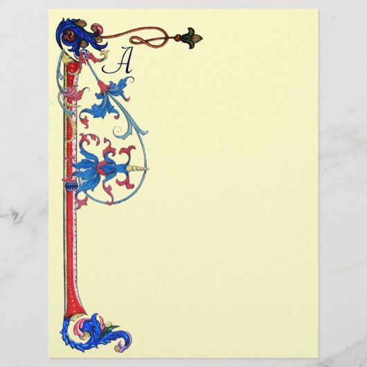 ANTIQUE FLORENTINE FLORAL MOTIFS MONOGRAM (Vorderseite)