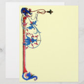 ANTIQUE FLORENTINE FLORAL MOTIFS MONOGRAM (Vorne/Hinten)