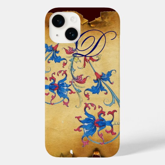 ANTIQUE FLORENTINE FLORAL MOTIFS MONOGRAM Case-Mate iPhone HÜLLE (Rückseite)