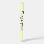 ANTIQUE FLORENTINE FLORAL MOTIFS MONOGRAM, Creme Case-Mate iPhone Hülle (Rückseite / Rechts)