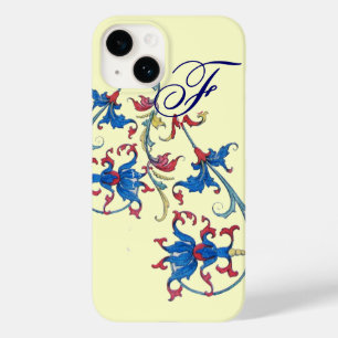 ANTIQUE FLORENTINE FLORAL MOTIFS MONOGRAM, Creme Case-Mate iPhone Hülle