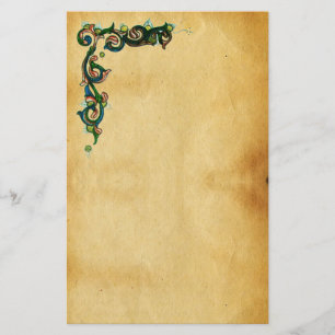 ANTIQUE FLORENTINE PARCHMENT BRIEFPAPIER