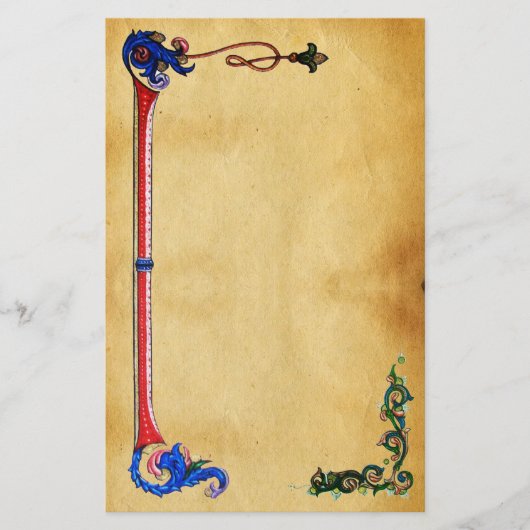 ANTIQUE FLORENTINE PARCHMENT BRIEFPAPIER (Vorderseite)