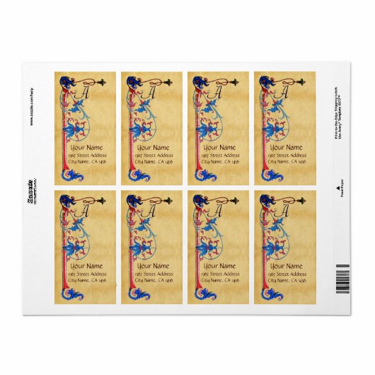 ANTIQUE FLORENTINE PARCHMENT MONOGRAM (Vorne)