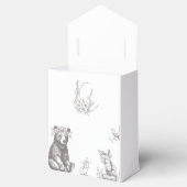 Antique Forest Animals Baby Dusche Geschenkschachtel (Geöffnet)