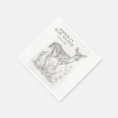 Antique Forest Animals Baby Dusche Serviette (Ecke)