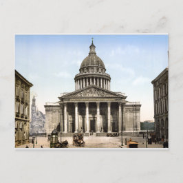 Antique France Street szene c1900, Pantheon, Paris Postkarte